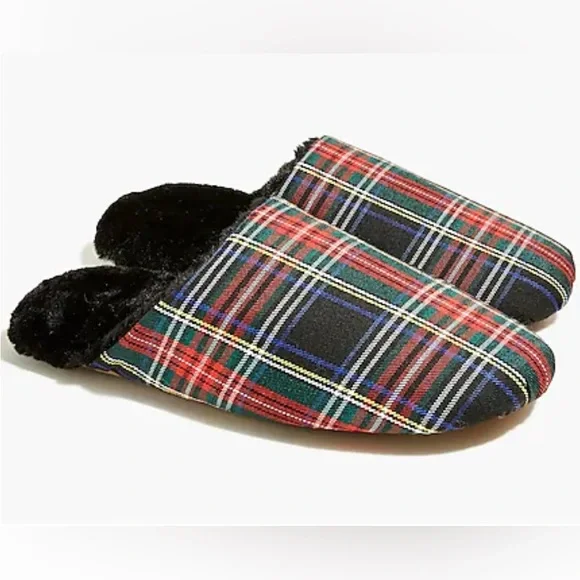 Crew Factory Shoes Jcrew Factory Tartan Scuff Slippers